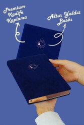 Victoria Journals 124-1643 Bujo Defter Süet A5 96 yaprak 160 gr Beyaz kağıt Cepli Çizgili Mavi - 3