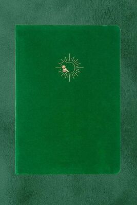 Victoria Journals 124-1644 Bujo Defter Süet A5 96 yaprak 160 gr Beyaz kağıt Cepli Çizgili Yeşil - 2