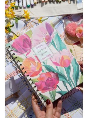 Victoria Journals 225-2245 Spiralli Sert Kapak Akademik Ajanda 2025-2026 Ayraçlı A5 - 1