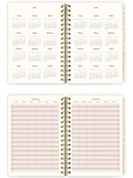 Victoria Journals 225-2245 Spiralli Sert Kapak Akademik Ajanda 2025-2026 Ayraçlı A5 - 2