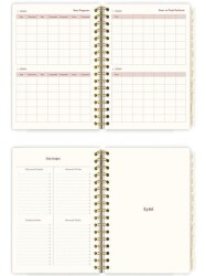 Victoria Journals 225-2245 Spiralli Sert Kapak Akademik Ajanda 2025-2026 Ayraçlı A5 - 3