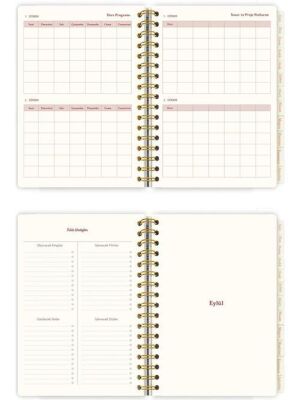 Victoria Journals 225-2245 Spiralli Sert Kapak Akademik Ajanda 2025-2026 Ayraçlı A5 - 3