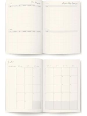 Victoria Journals 225-2265 Sert Kapak A5 Akademik Ajanda 2025-2026 Lastikli - 4