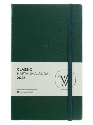 Victoria Journals 226 2312 Classic Haftalık Ajanda 2026 13X21 Cm Sert Kapak 80 Gr 144 Sayfa - Victoria Journals