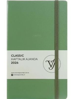 Victoria Journals 226 2313 Classic Haftalık Ajanda 2026 13X21 Cm Sert Kapak 80 Gr 144 Sayfa - 1