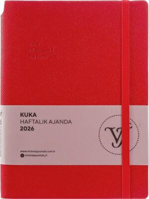 Victoria Journals 226 2335 Kuka Haftalık Ajanda 2026 A5 14X20 5 Cm 80 Gr 160 Sayfa Esnek Kapak - 1