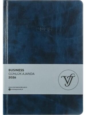 Victoria Journals 226 2373 Busıness Günlük Ajanda 2026 17X24Cm 416 Sayfa 80 Gr Lacivert - 1