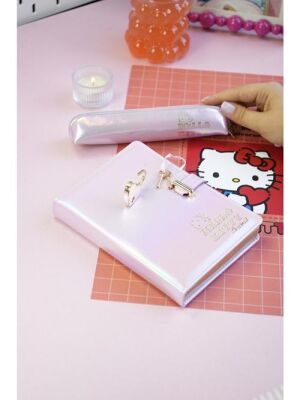 Victoria Journals 525-1970 Hello Kitty Hush Hush Kilitli Defter Ve Vegan Deri Kalemlik Kutulu Set 80 - 2