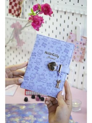 Victoria Journals 525-1972 Hello Kitty Hush Hush Kilitli Defter Ve Vegan Deri Kalemlik Kutulu Set 80 - 3