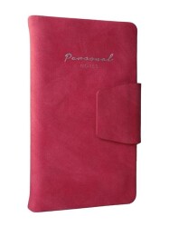 Victoria Journals 5509 Sert Kapak Mıknatıslı Cep Defteri 9 6x16 6 cm 96 Yap 80 gr Çizgili Fuşya - Victoria Journals