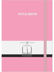 Victoria Journals Premium Sert Kapak Defter A4 100Gr 192Yaprak Çizgili Pembe - Victoria Journals