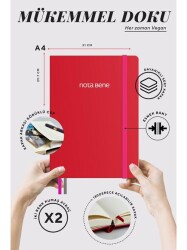 Victoria Journals Premium Sert Kapak Defter A4 100Gr 192Yaprak Çizgili Yeşil - 3