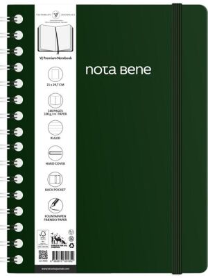 Victoria Journals Spiralli Sert Kapak Defter A4 100Gr 160Yaprak Çizgili Kırmızı - 2