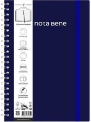 Victoria Journals Spiralli Sert Kapak Defter A4 100Gr 160Yaprak Çizgili Lacivert - Victoria Journals