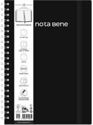 Victoria Journals Spiralli Sert Kapak Defter A4 100Gr 160Yaprak Çizgili Siyah - Victoria Journals