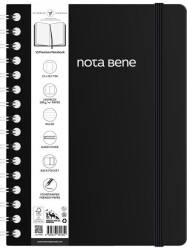 Victoria Journals Spiralli Sert Kapak Defter A4 100Gr 160Yaprak Çizgili Siyah - 2