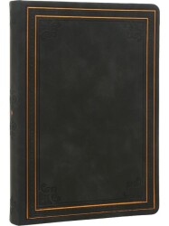 Victorias Journals 123-9108 Vintage Old Book Defter Düz 14X20 Cm 128 Sh Mat Siyah - Victoria Journals