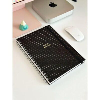 Victoria`S Journals 1230103 Sert Kapak Spiralli Defter Lastikli 20X28 Cm 90 Gr - 1