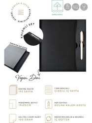 Victorias Journals 124-1062 Kutulu Yönetici Defteri 19X25 Cm 100 Gr. Ivory 96 Yp. + Monaco Kalemli - 2