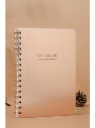 Victorias Journals 124-1617 Vegan Deri Esnek Kapaklı Planlayıcı A5 100 Gr 128 Sayfa Life&Work Rose G - 1