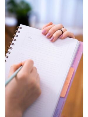 Victorias Journals 124-1865 Gizli Spiralli Ayraçlı Planlayıcı Defter 17X23 100 Gr Haftalık 112 Sf + - 4