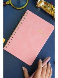 Victorias Journals 125-2064 Spiralli Vegan Deri Sert Kapak Planlayıcı A5 100 Gr 176 Sayfa 4 Yaprak S - Victoria Journals