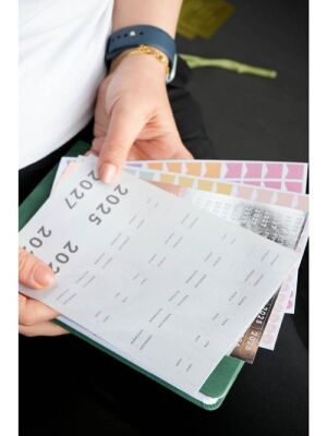 Victorias Journals 125-2064 Spiralli Vegan Deri Sert Kapak Planlayıcı A5 100 Gr 176 Sayfa 4 Yaprak S - 4