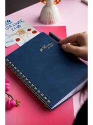 Victorias Journals 125-2067 Spiralli Vegan Deri Sert Kapak Planlayıcı A5 100 Gr 176 Sayfa 4 Yaprak - 1