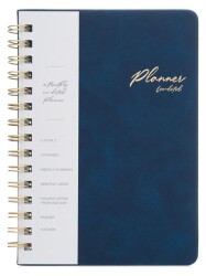 Victorias Journals 125-2067 Spiralli Vegan Deri Sert Kapak Planlayıcı A5 100 Gr 176 Sayfa 4 Yaprak - 2