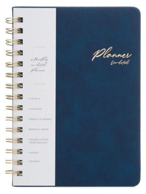 Victorias Journals 125-2067 Spiralli Vegan Deri Sert Kapak Planlayıcı A5 100 Gr 176 Sayfa 4 Yaprak - 2