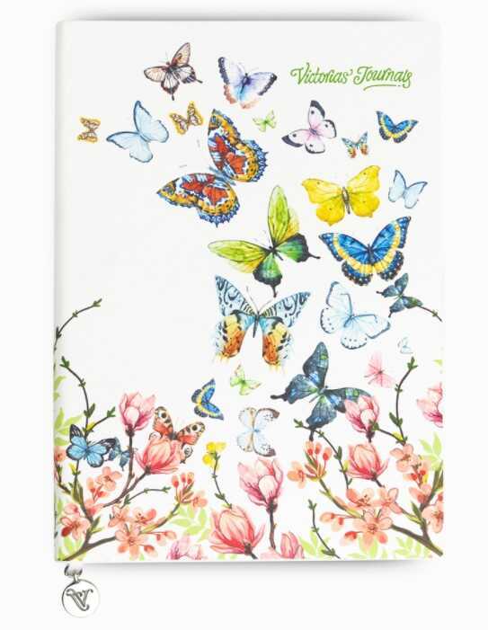 Keskin Color Victorias Journals Butterfly Smyth Bloknot