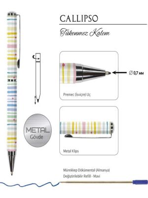 Victorias Journals Callıpso Tükenmez Kalem Kutulu C-15 - 2
