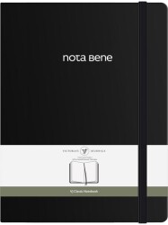 Victorias Journals Classic Sert Kapak Defter 19X25 70 Gr 320 Sayfa Çizgili Siyah - Victoria Journals