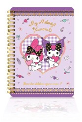 Victorias Journals Kuromi 14x20 Sert Kap.spiralli Günlük 524-1896 - 2