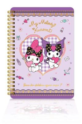 Victorias Journals Kuromi 14x20 Sert Kap.spiralli Günlük 524-1896 - 2