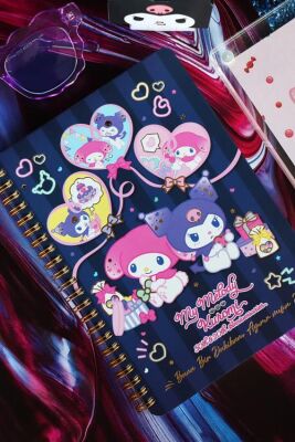 Victorias Journals Kuromi 14x20 Sert Kap.spiralli Günlük 524-1898 - 1