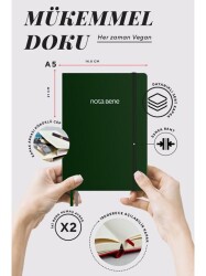 Victorias Journals Premium Sert Kapak Defter A5 100Gr 192 Sayfa Çizgili Kırmızı - 3