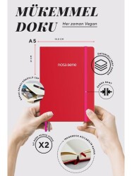 Victorias Journals Premium Sert Kapak Defter A5 100Gr 192 Sayfa Çizgili Yeşil - 3