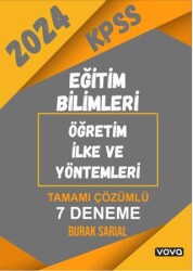 Vova Yayınları KPSS Eğitim Bilimleri Öğretim İlke ve Yöntemleri Tamamı Çözümlü 7 Deneme - Vova Yayınları