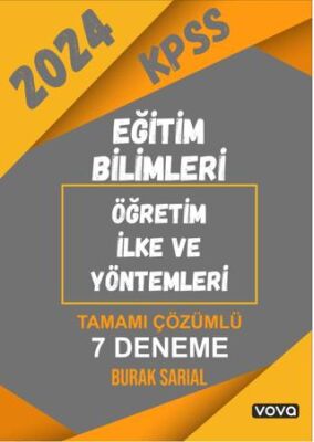 Vova Yayınları KPSS Eğitim Bilimleri Öğretim İlke ve Yöntemleri Tamamı Çözümlü 7 Deneme - 1