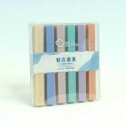 Wenduo 0924A Fosforlu Kalem 6Lı - BKM Kitap