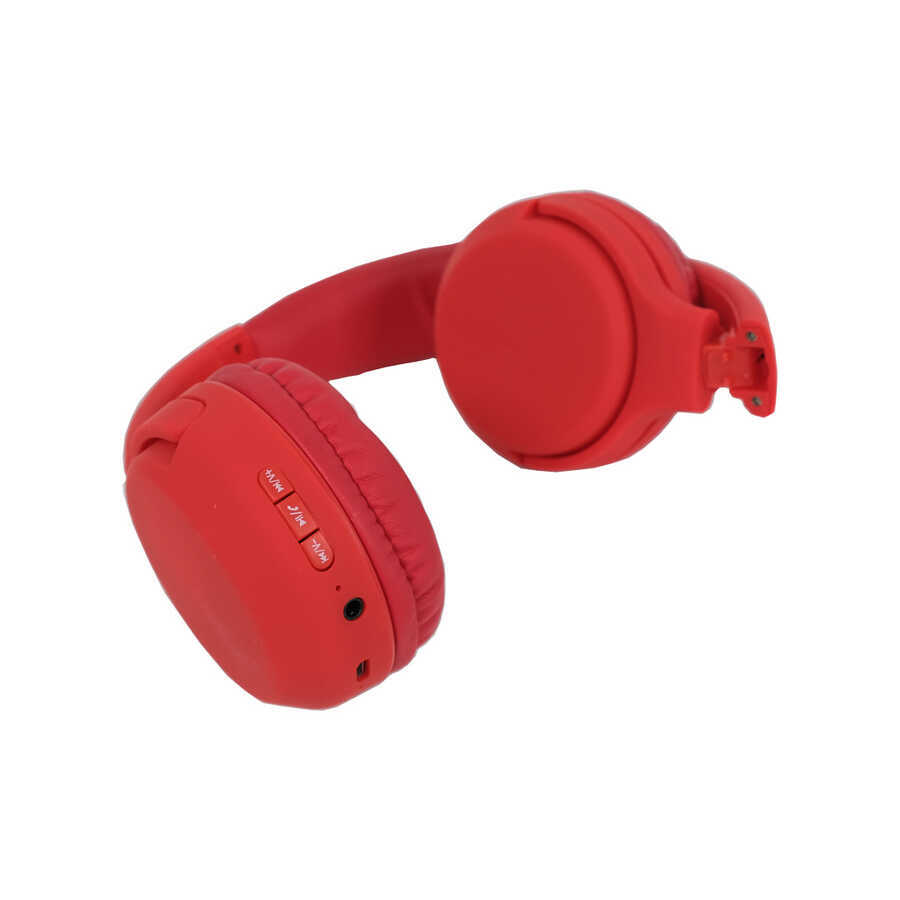 Wireless Kafa Üstü Kulaklık Ekstra Bass Kırmızı