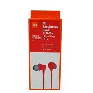Xiaomi Piston Basic Edition Mikrofonlu Kulakiçi Kulaklık Kırmızı