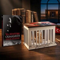 Ya Atatürk Olmasaydı ve Atatürk Büstlü Ahşap Anıtkabir Işıklı Maket - Halk Kitabevi