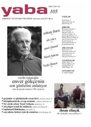 Yaba Edebiyat Dergisi Sayı: 105 Ekim-Kasım-Aralık 2017 - Yaba Dergisi Yayınları