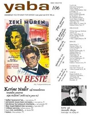 Yaba Edebiyat Dergisi Sayı: 106 Ocak-Şubat-Mart 2018 - Yaba Dergisi Yayınları