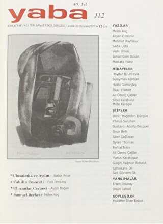 Yaba Edebiyat Dergisi Sayı: 112 Aralık 2019 - Ocak 2020 - Yaba Dergisi Yayınları