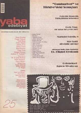 Yaba Edebiyat Dergisi Sayı: 25 - 1