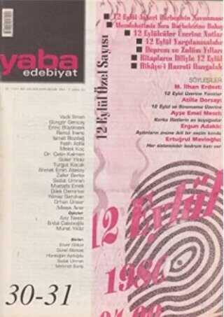 Yaba Edebiyat Dergisi Sayı: 30-31 - Yaba Dergisi Yayınları