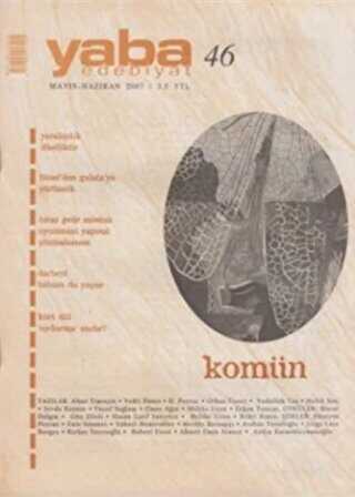 Yaba Edebiyat Dergisi Sayı: 46 - Yaba Dergisi Yayınları